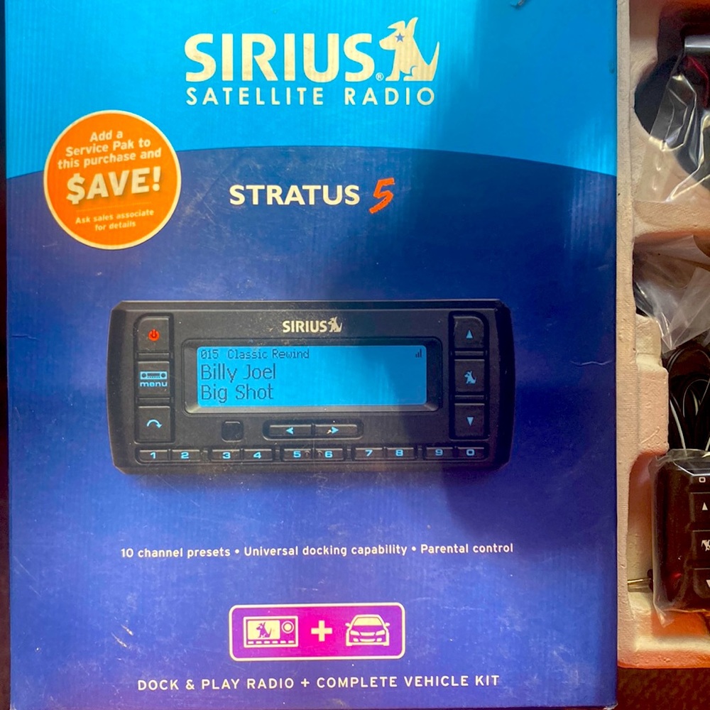 Sirius satellite dock and play car instal
